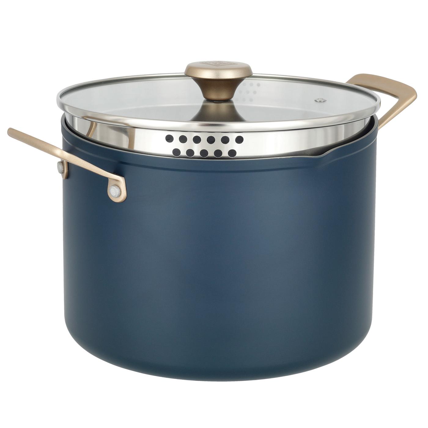 Kitchen & Table by H-E-B Non-Stick Stock Pot - Ocean Blue; image 1 of 5