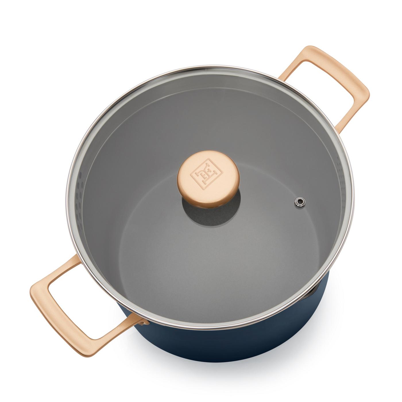 Kitchen & Table by H-E-B Non-Stick Stock Pot - Ocean Blue; image 3 of 5