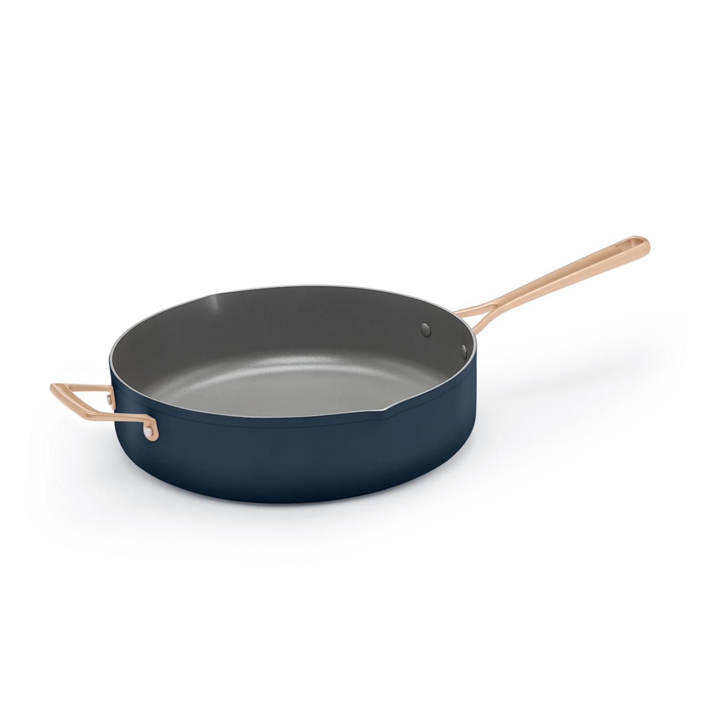 Kitchen & Table by H-E-B Non-Stick Sauté Pan with Strainer Lid  - Ocean Blue; image 6 of 7