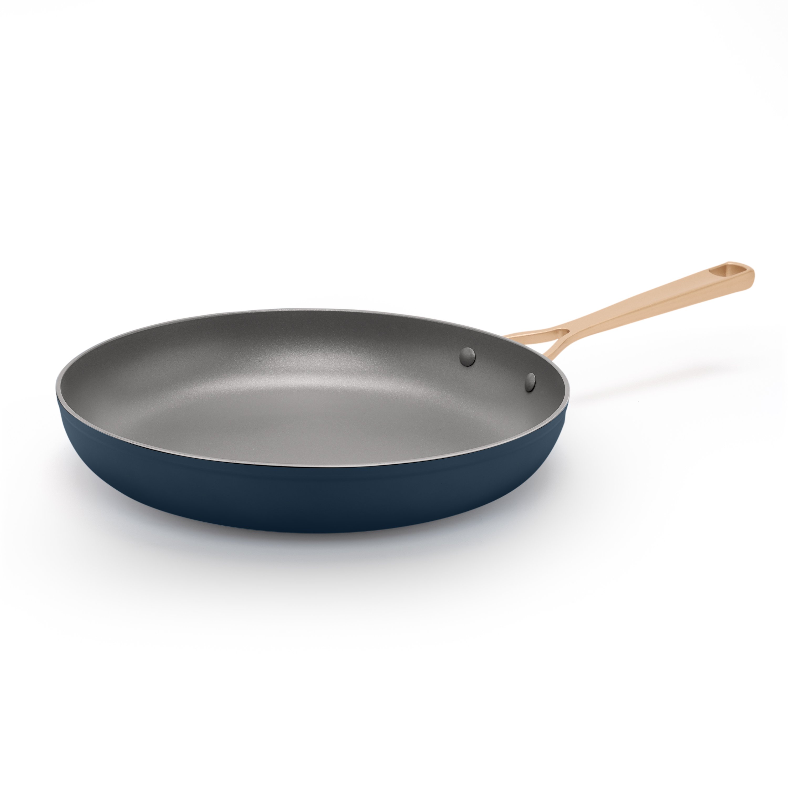 Nonstick Skillet 12 Gold , Frying Pan with Stainless Steel Induction Base