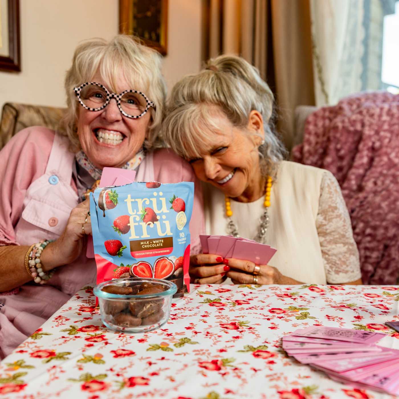 Tru Fru Frozen Strawberries - Milk + White Chocolate; image 3 of 5