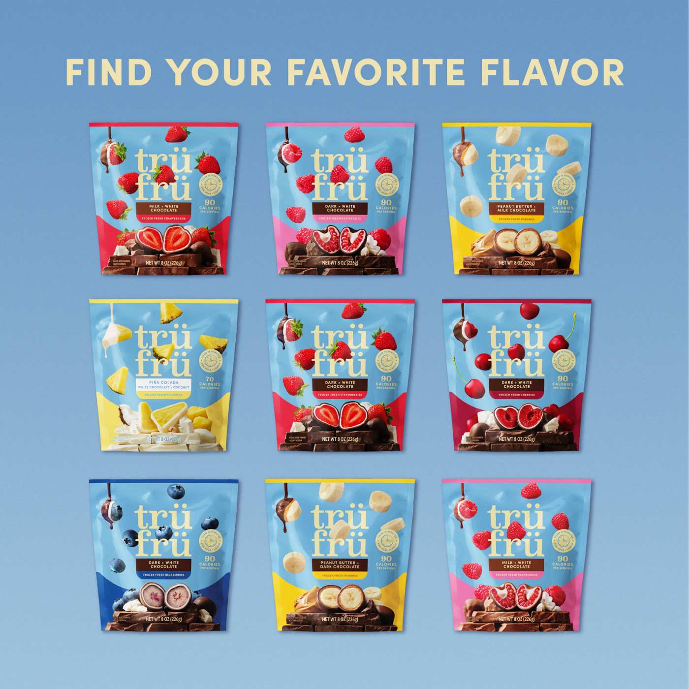 Tru Fru Frozen Strawberries - Milk + White Chocolate; image 5 of 5