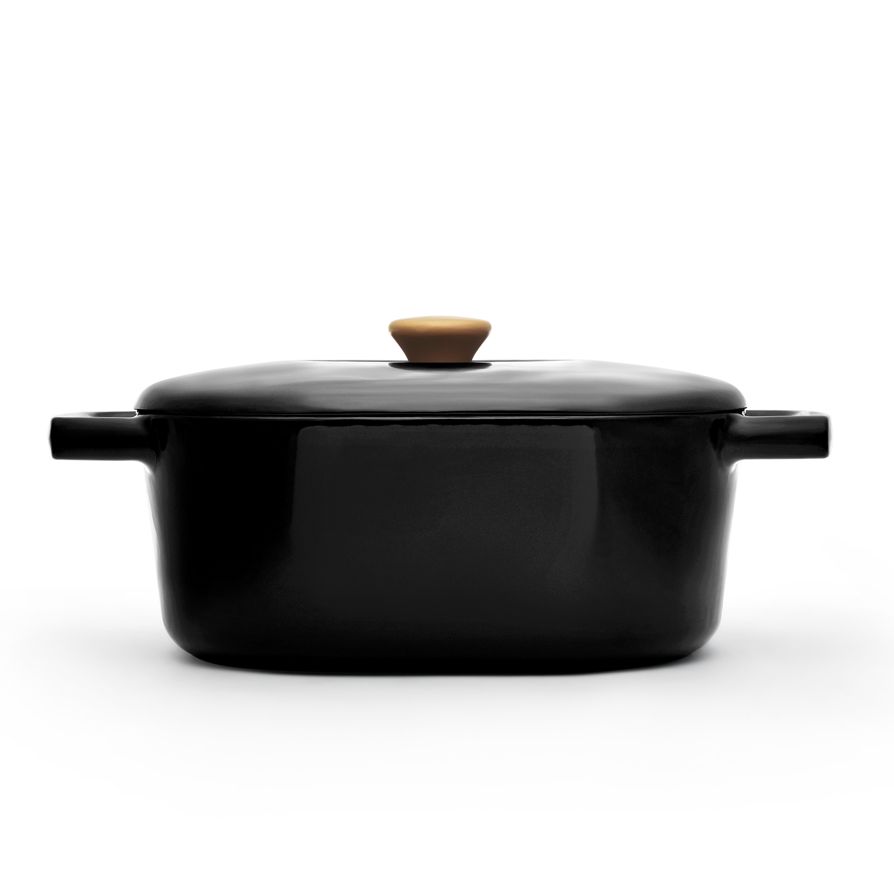 6-Quart Non-Stick Dutch Oven, Black Sold by at Home