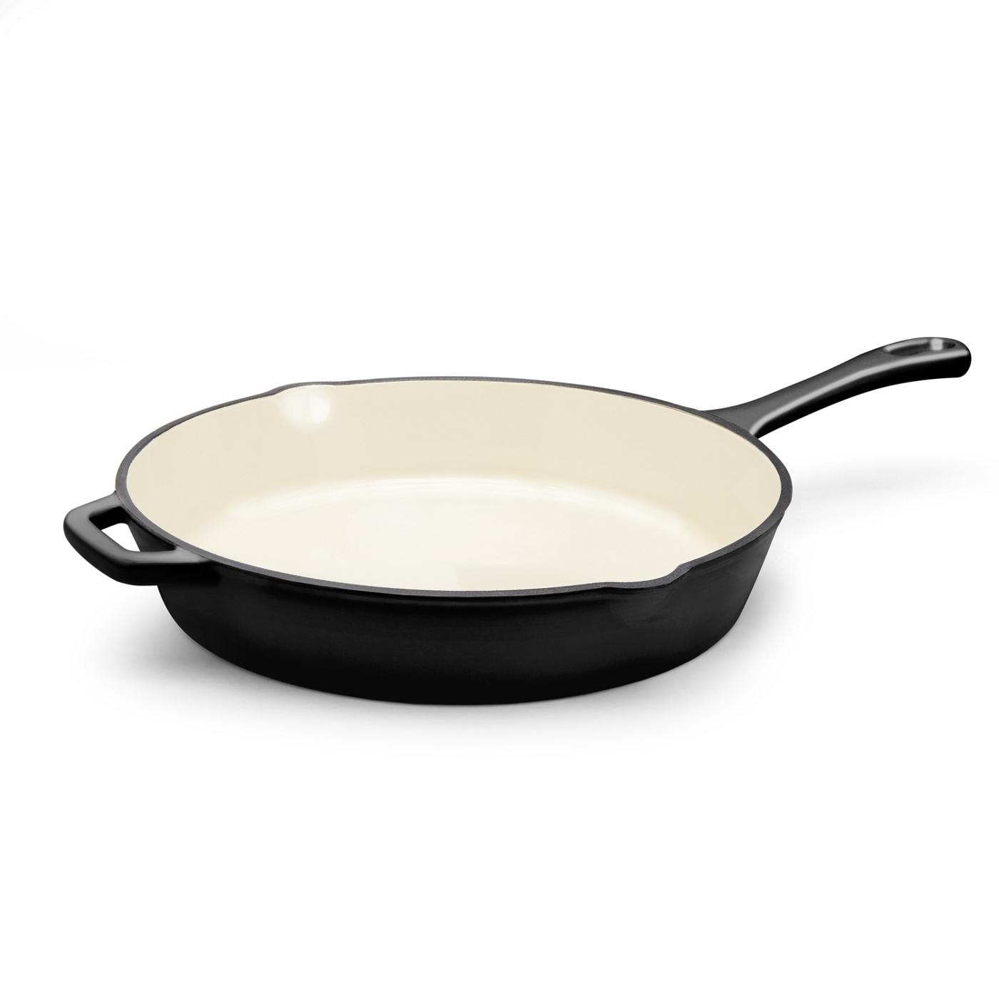 Kitchen & Table by HEB Enameled Cast Iron Skillet Classic Black