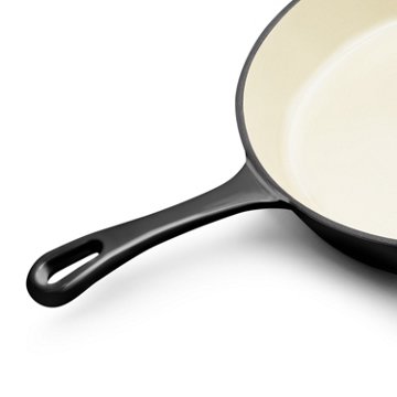 Kitchen & Table by H-E-B Enameled Cast Iron Skillet - Classic Black, 12"