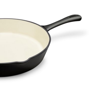 Kitchen & Table by H-E-B Enameled Cast Iron Skillet - Classic Black, 12"