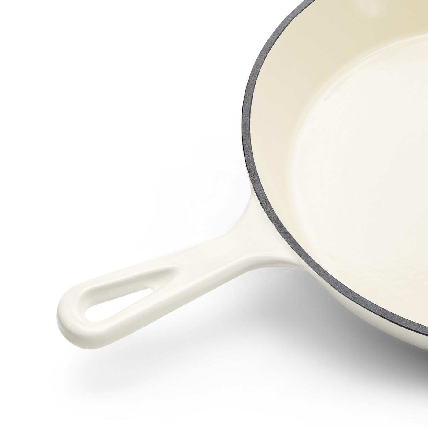 Kitchen & Table by HEB Enameled Cast Iron Skillet Cloud White Shop Frying pans & griddles