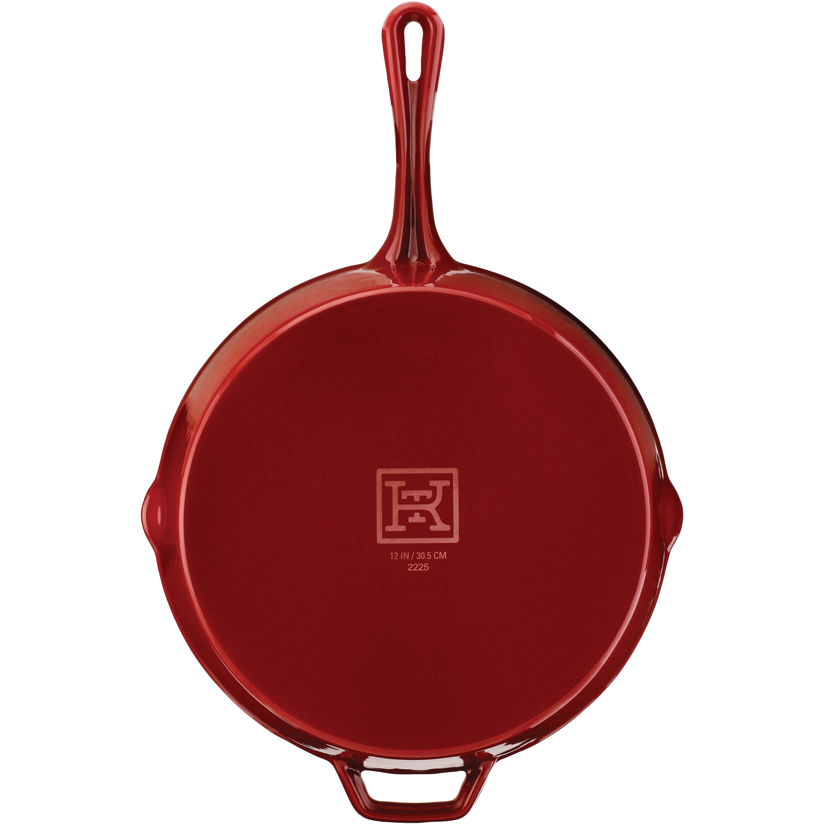 ExcelSteel 3-Piece Cast Iron Skillet Set with Red Enamel Coating