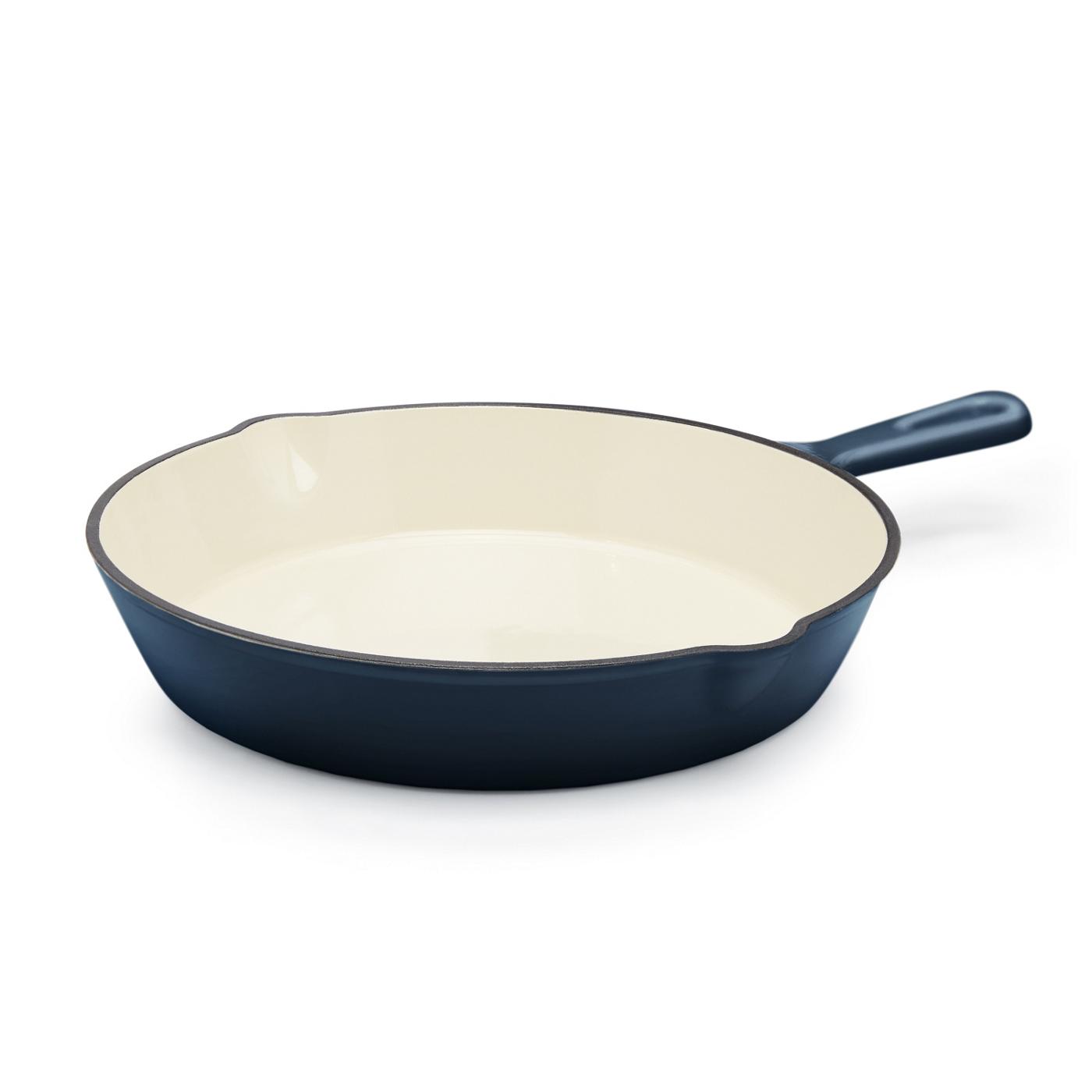 Kitchen & Table by H-E-B Enameled Cast Iron Skillet - Ocean Blue; image 1 of 6