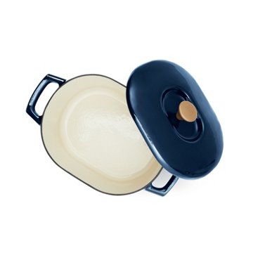 Kitchen & Table by H-E-B Enameled Cast Iron Dutch Oven - Ocean Blue, 6 qt