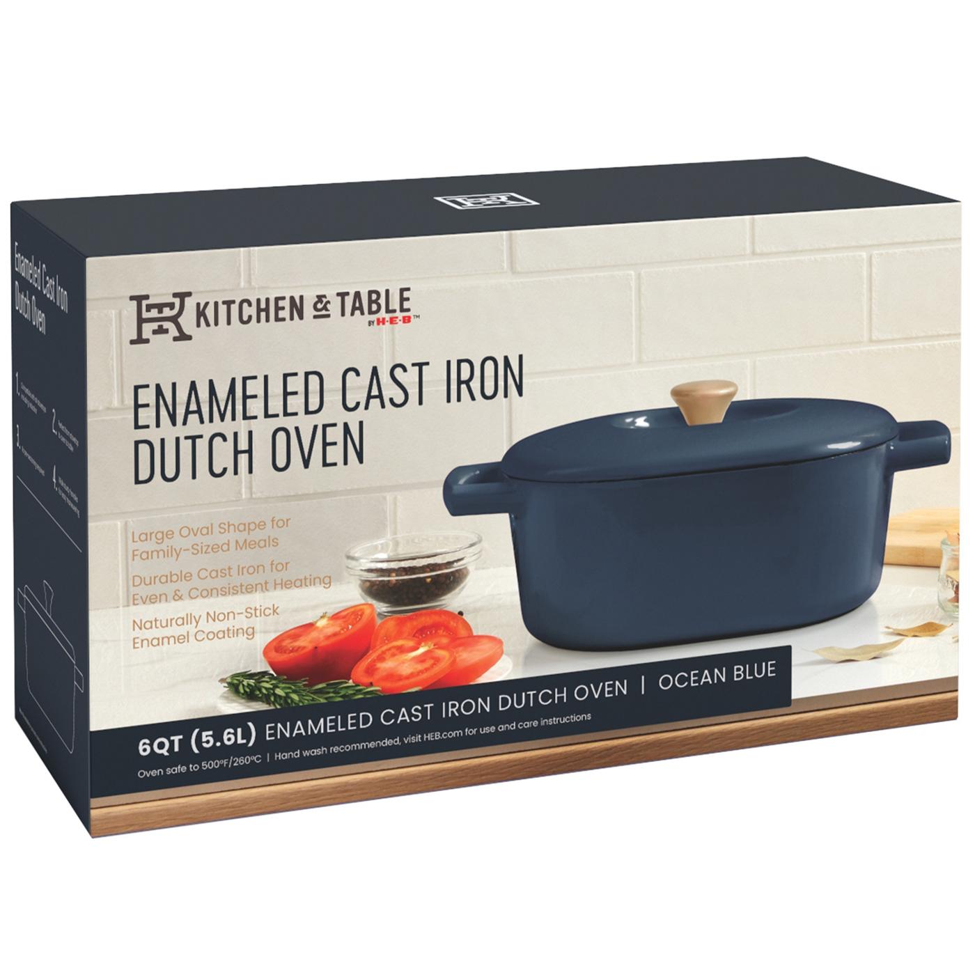 Cocinaware Aqua Enamel Cast Iron Dutch Oven - Shop Dutch Ovens at H-E-B
