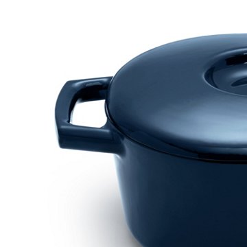 Kitchen & Table by H-E-B Enameled Cast Iron Dutch Oven - Ocean Blue, 6 qt