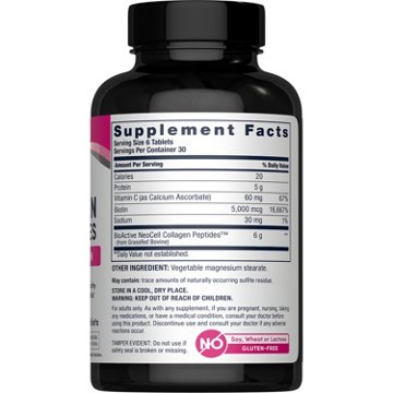 NeoCell Super Collagen + Vitamin C & Biotin Tablets, 180 ct