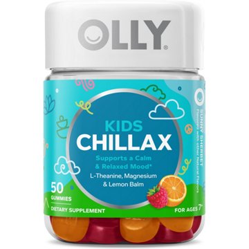 OLLY Kids Chillax Gummy Supplement with Magnesium and L-Theanine, 50 Count, 50 Count
