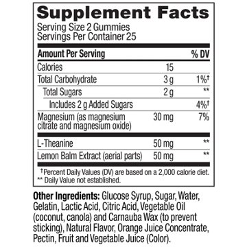 OLLY Kids Chillax Gummy Supplement with Magnesium and L-Theanine, 50 Count, 50 Count