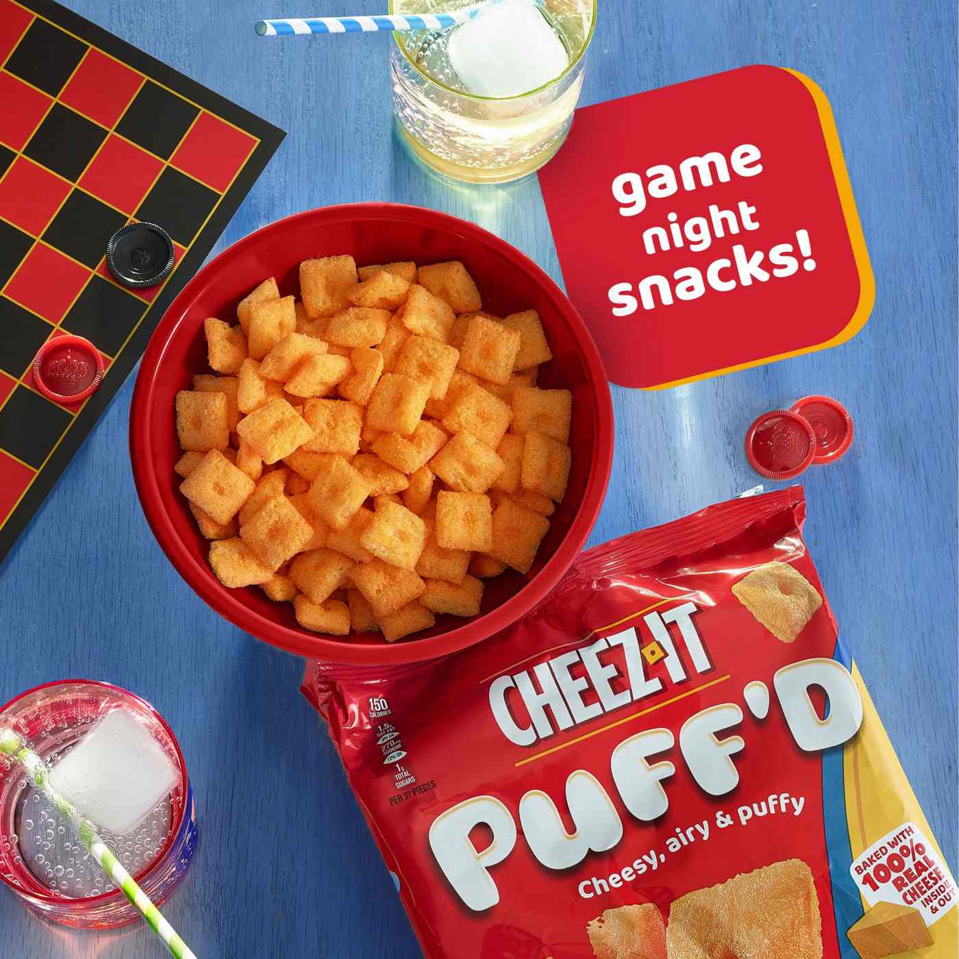 Cheez-It Puff'd Double Cheese Cheesy Baked Snacks; image 3 of 5