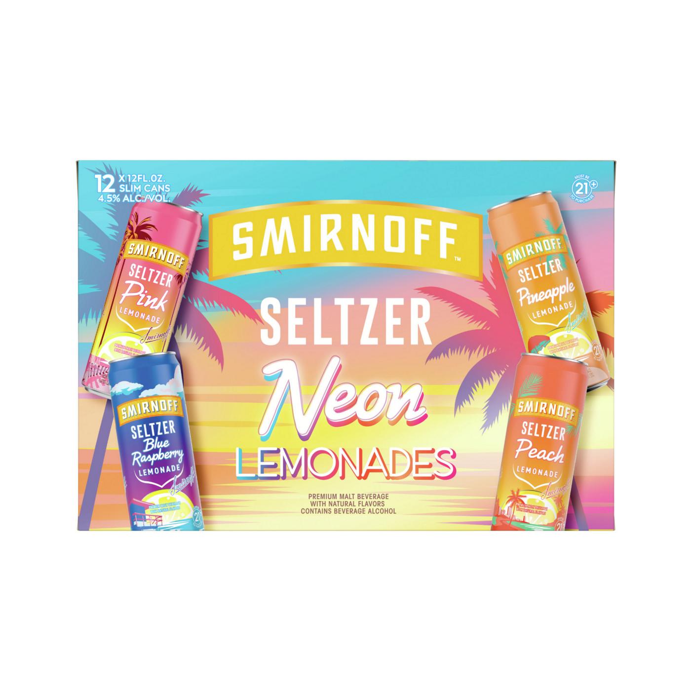 Smirnoff Seltzer Neon Lemonades; image 1 of 3