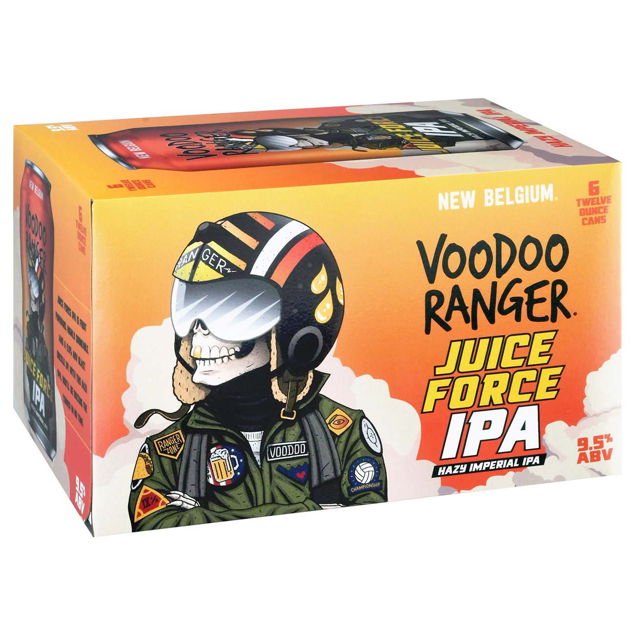 Voodoo Ranger New Belgium Juice Force IPA Hazy Imperial IPA Craft Beer 6 pk Cans, 12 oz