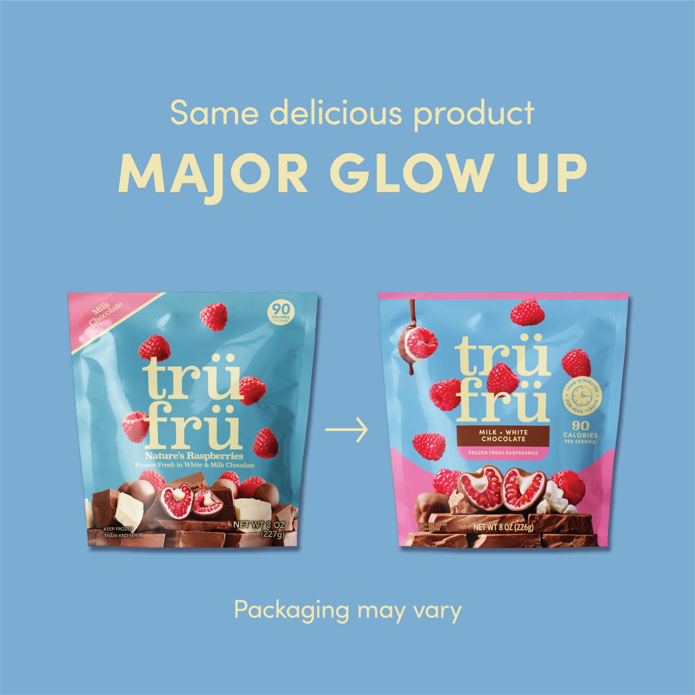 Tru Fru Frozen Raspberries - Milk + White Chocolate; image 4 of 4