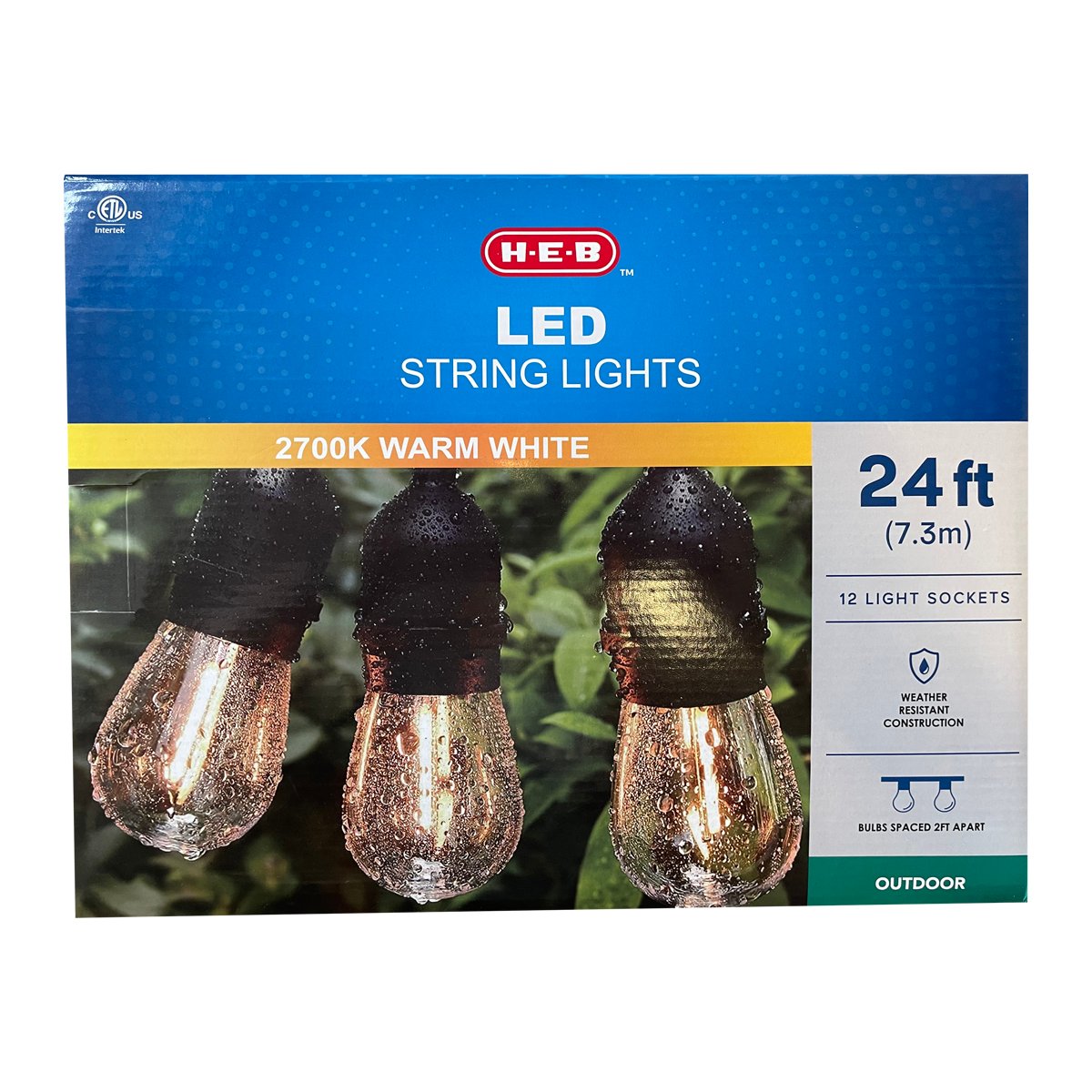 H-E-B LED Outdoor String Lights - Warm White - Shop Outdoor Decor At H-E-B