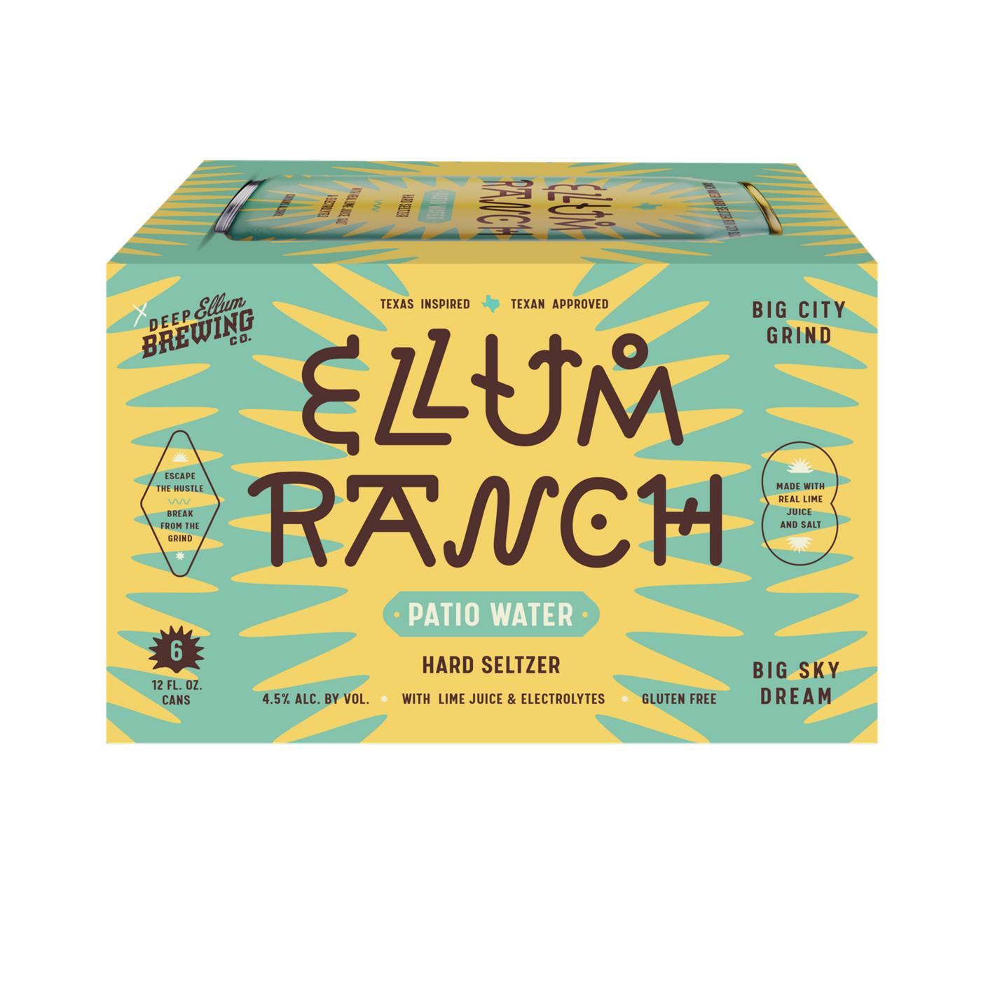 Deep Ellum Brewing Ranch Patio Water; image 3 of 4