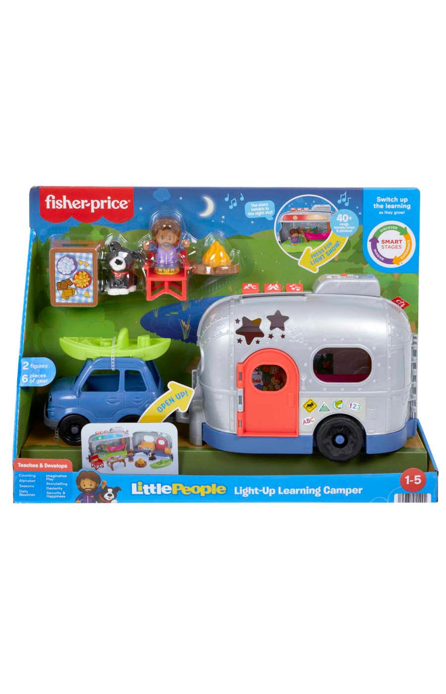 Fisher-Price Little People Light-Up Learning Camper Vehicle with Interactive Playset; image 3 of 3