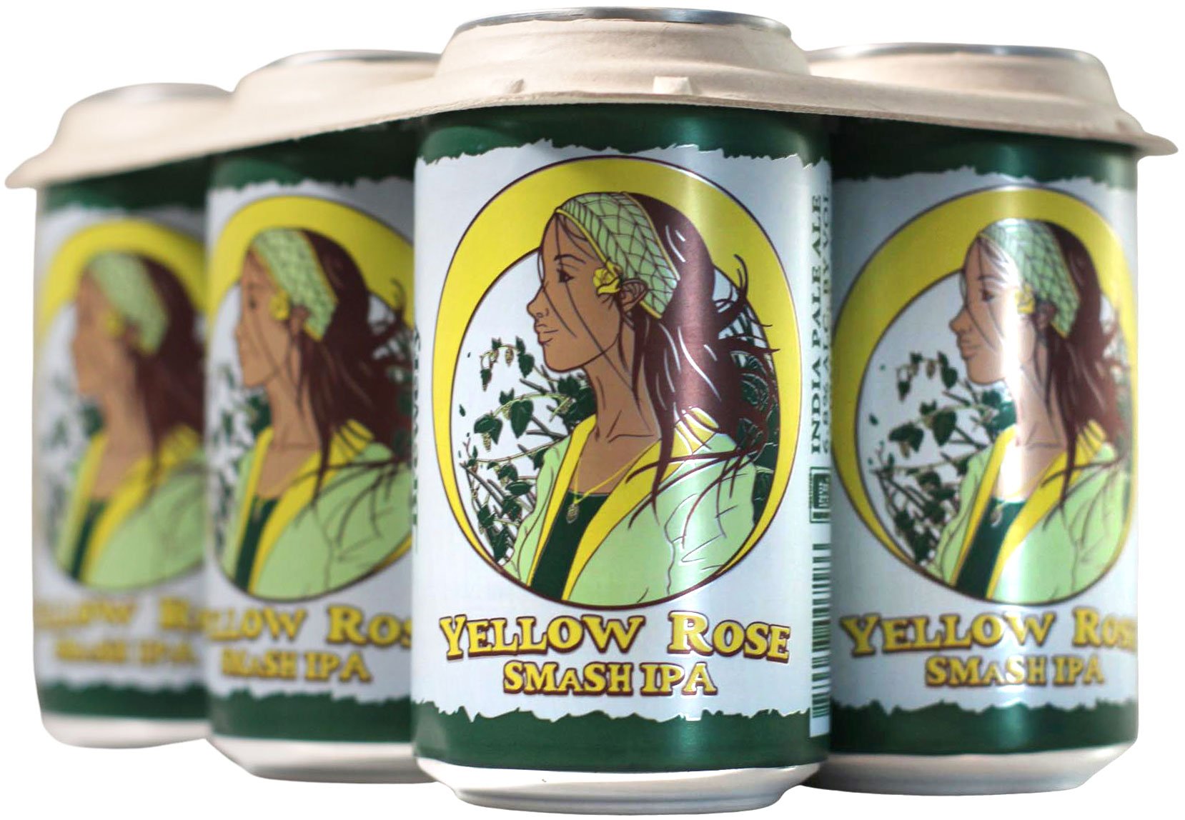 Lone Pint Brewery Yellow Rose Smash IPA Craft Beer 6 pk Cans, 12 oz