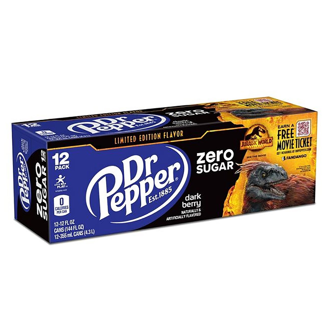 Dr Pepper Dark Berry Zero 12 oz Cans Shop Soda at HEB