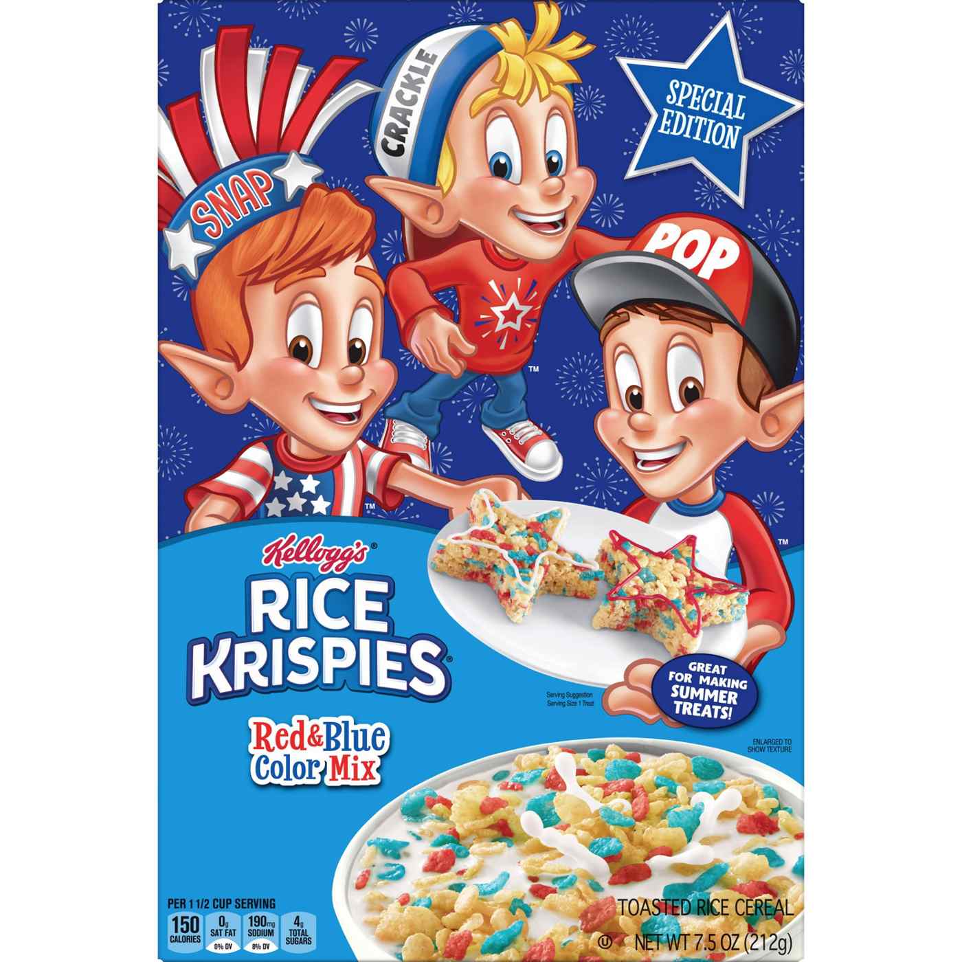 Kellogg's Rice Krispies Red & Blue Cereal; image 3 of 5