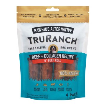 TruRanch Beef+collagen Recipe 6in Beef Roll, 4 pk