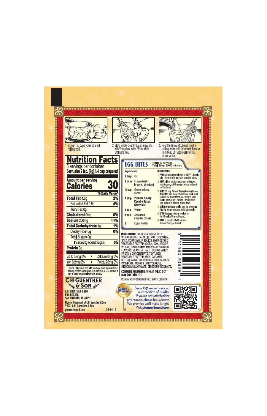 Pioneer Smoky Country Bacon Gravy Mix; image 2 of 3