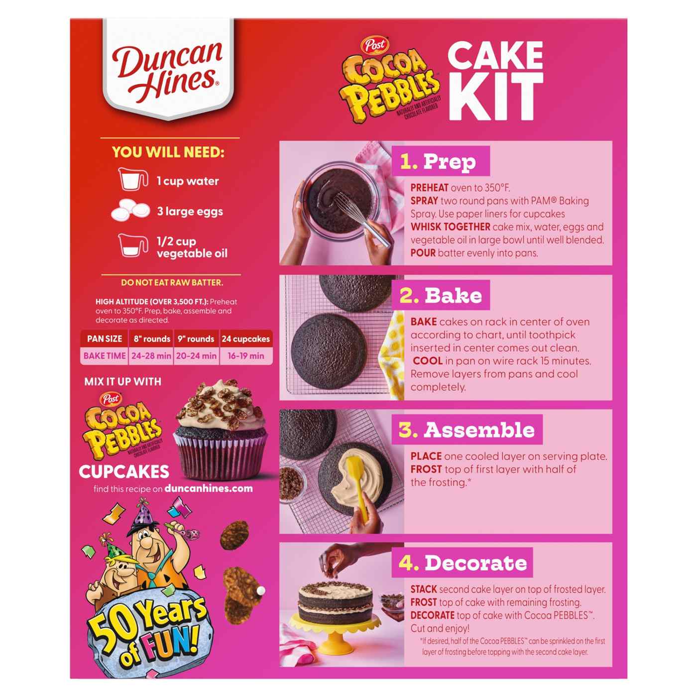 Duncan Hines EPIC Cocoa Pebbles Cake Kit Shop Baking mixes at HEB
