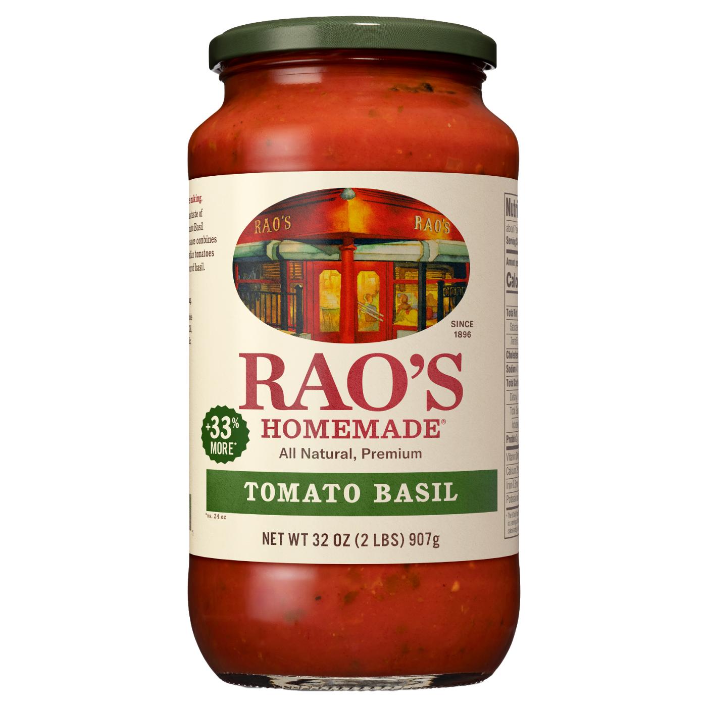 Rao's Homemade Tomato Basil Pasta Sauce; image 1 of 6