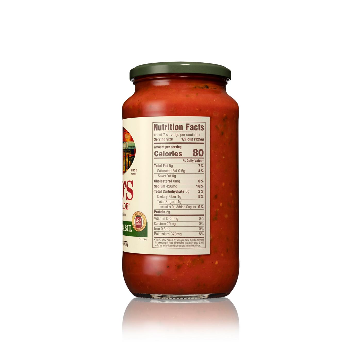 Rao's Homemade Tomato Basil Pasta Sauce; image 3 of 4