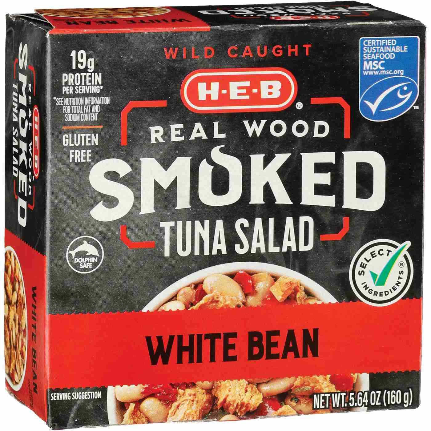 H-E-B Wild Caught Real Wood Smoked Tuna Salad - White Bean; image 1 of 2