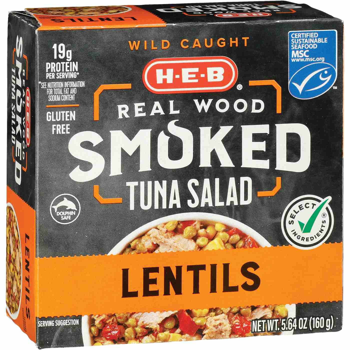 H-E-B Wild Caught Real Wood Smoked Tuna Salad - Lentils; image 1 of 2