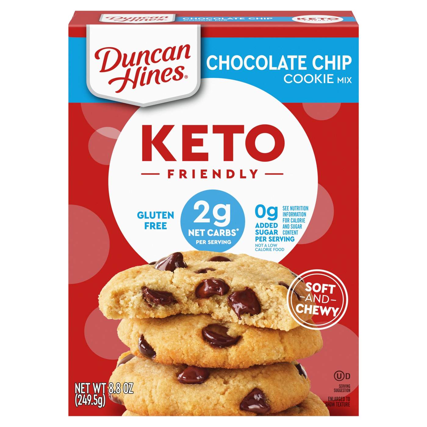 Duncan Hines Keto Friendly Chocolate Chip Cookie Mix; image 1 of 7
