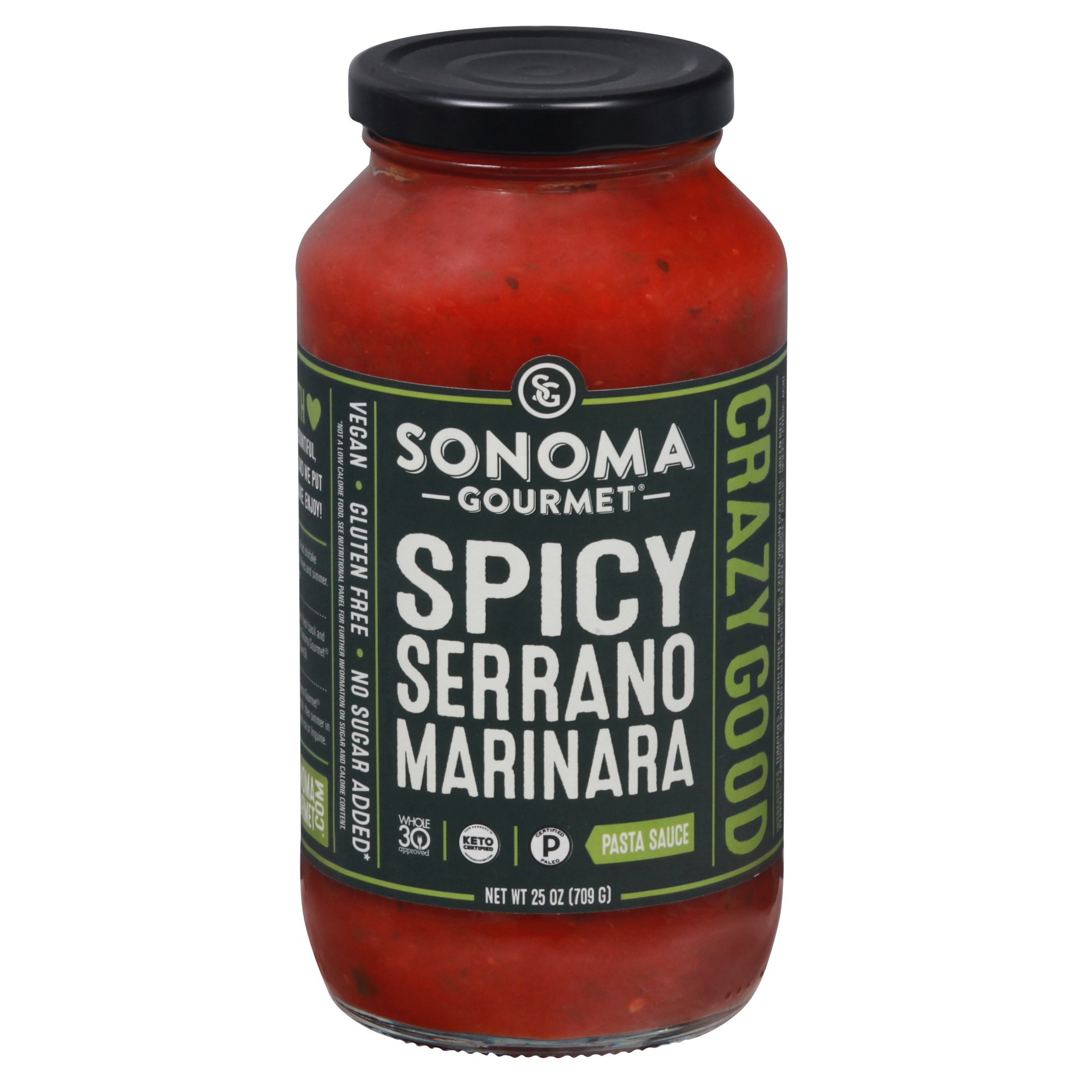 Sonoma Gourmet Spicy Serrano Marinara Pasta Sauce Shop Pasta Sauces At H E B 