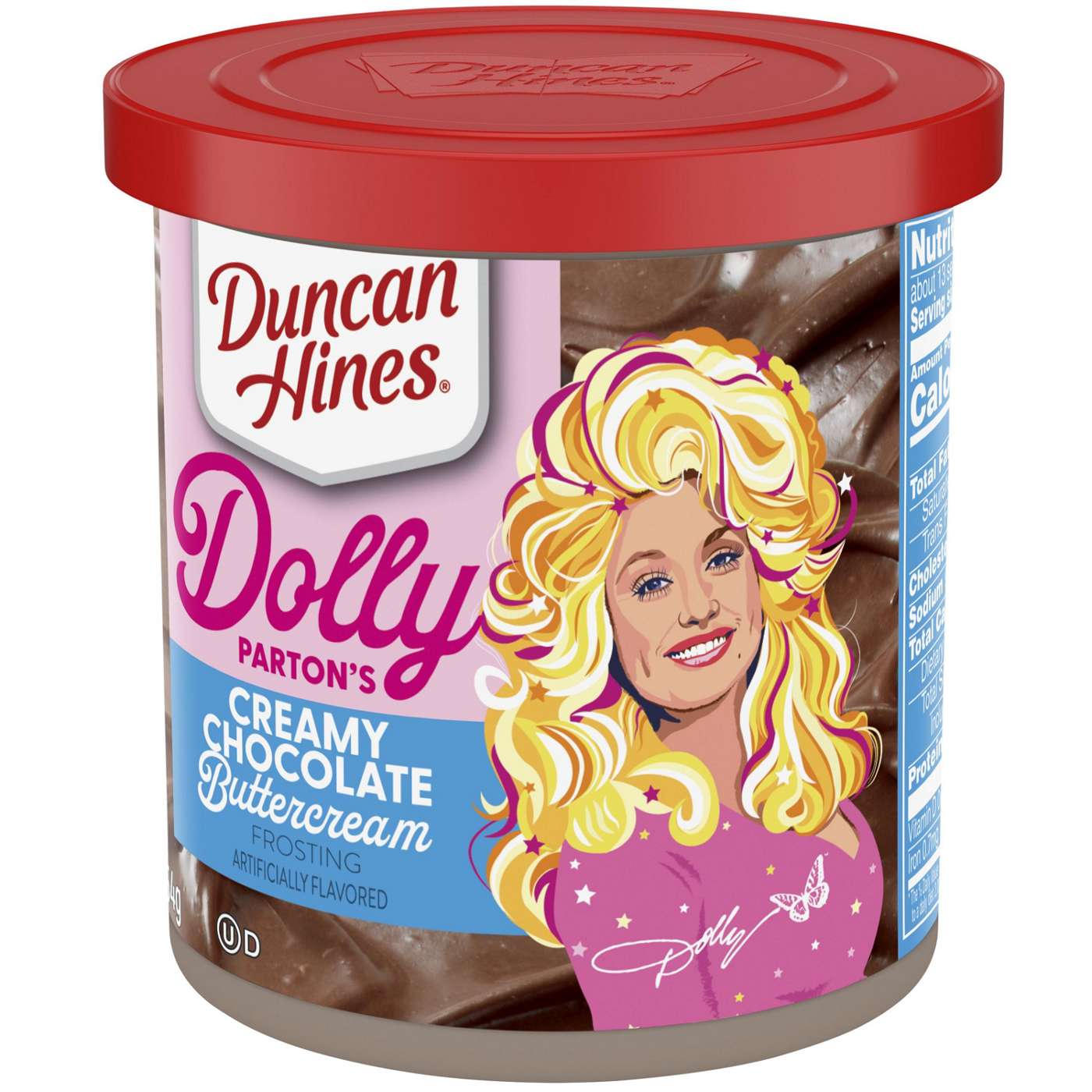 Duncan Hines Dolly Parton's Creamy Chocolate Buttercream Frosting; image 2 of 3