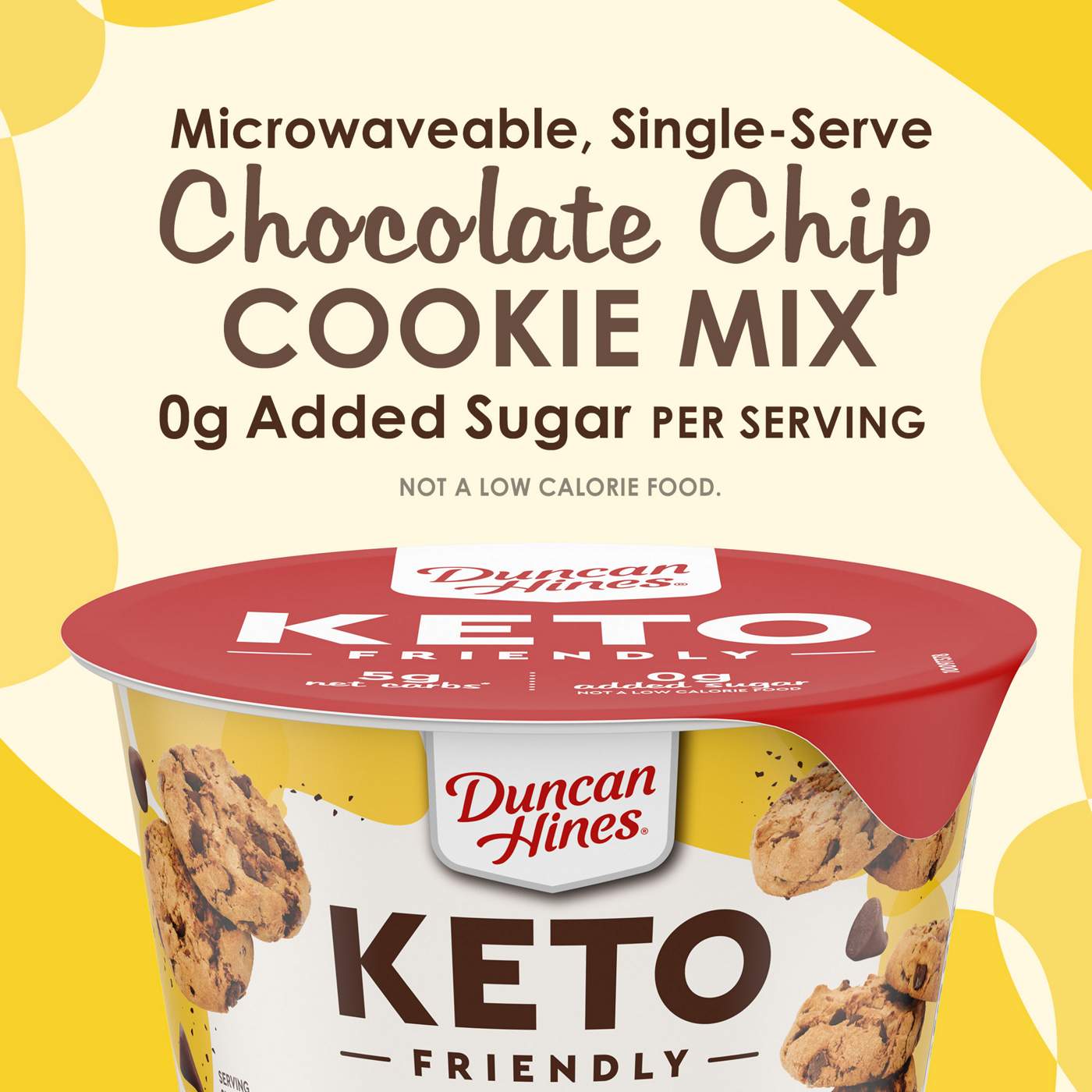 Duncan Hines Keto Friendly Chocolate Chip Cookie Mix Cup; image 4 of 7