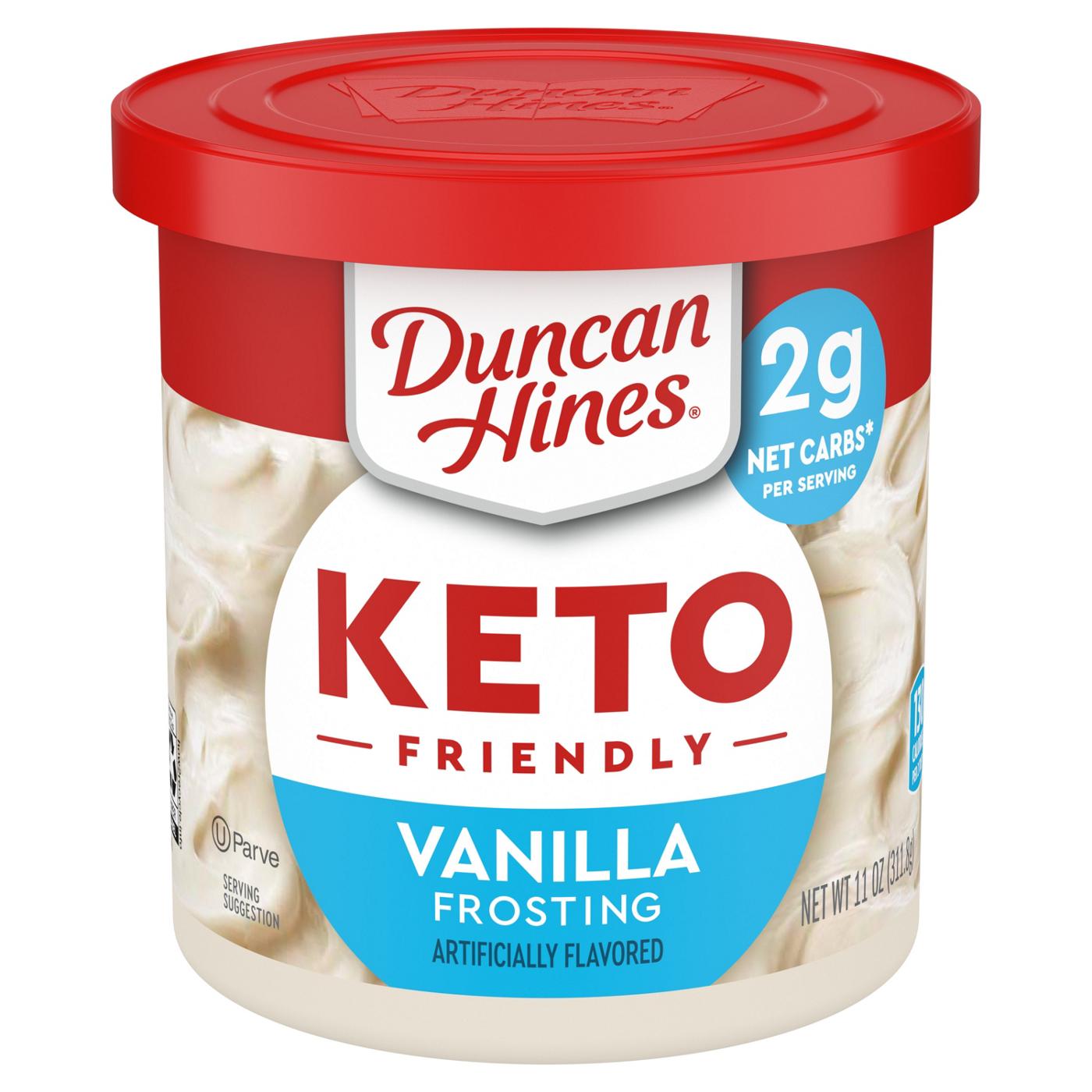 Duncan Hines Keto Friendly Vanilla Frosting; image 1 of 7