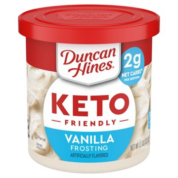 Duncan Hines Keto Friendly Vanilla Frosting, 11 oz
