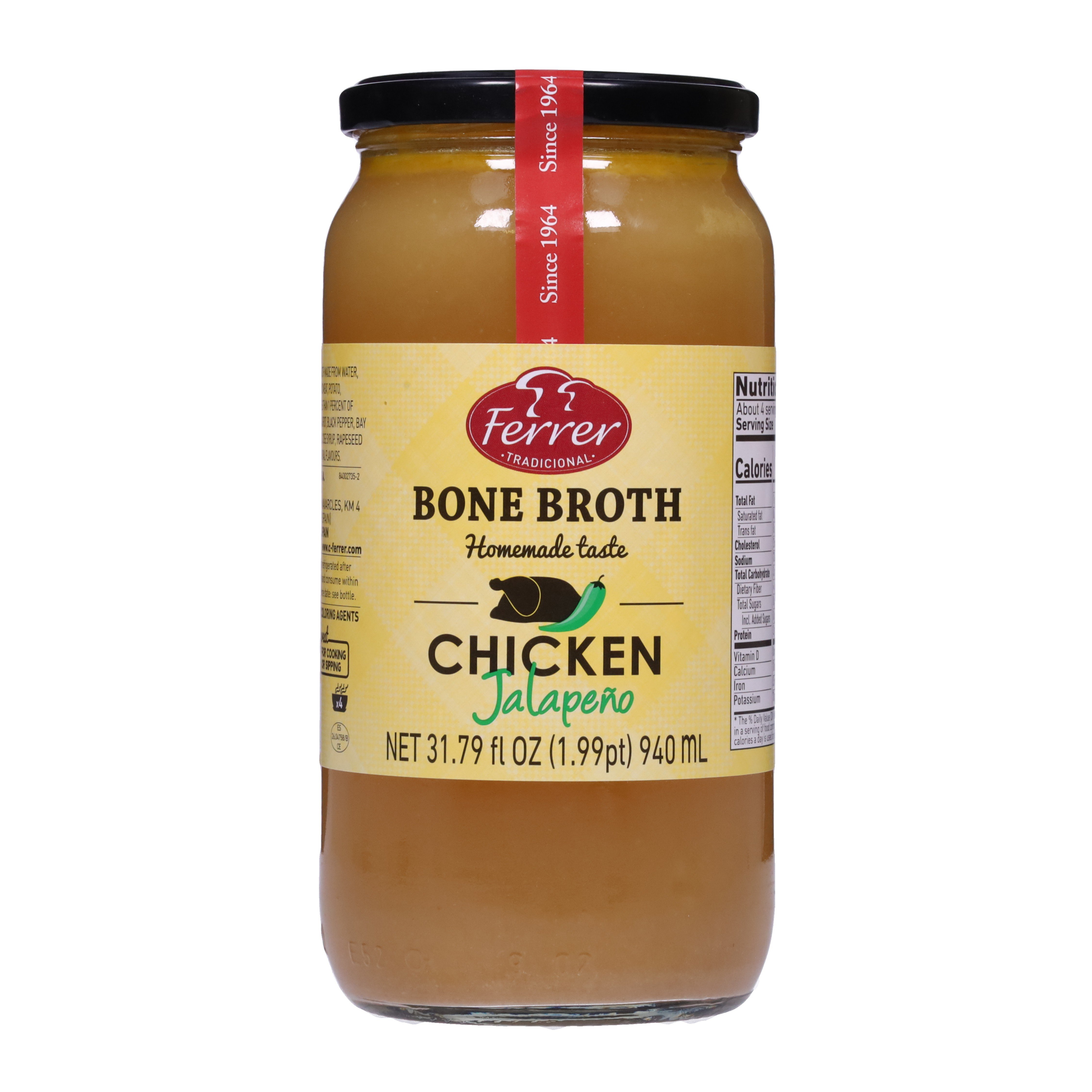 Ferrer Bone Broth - Chicken Jalapeño - Shop Broth & bouillon at H-E-B