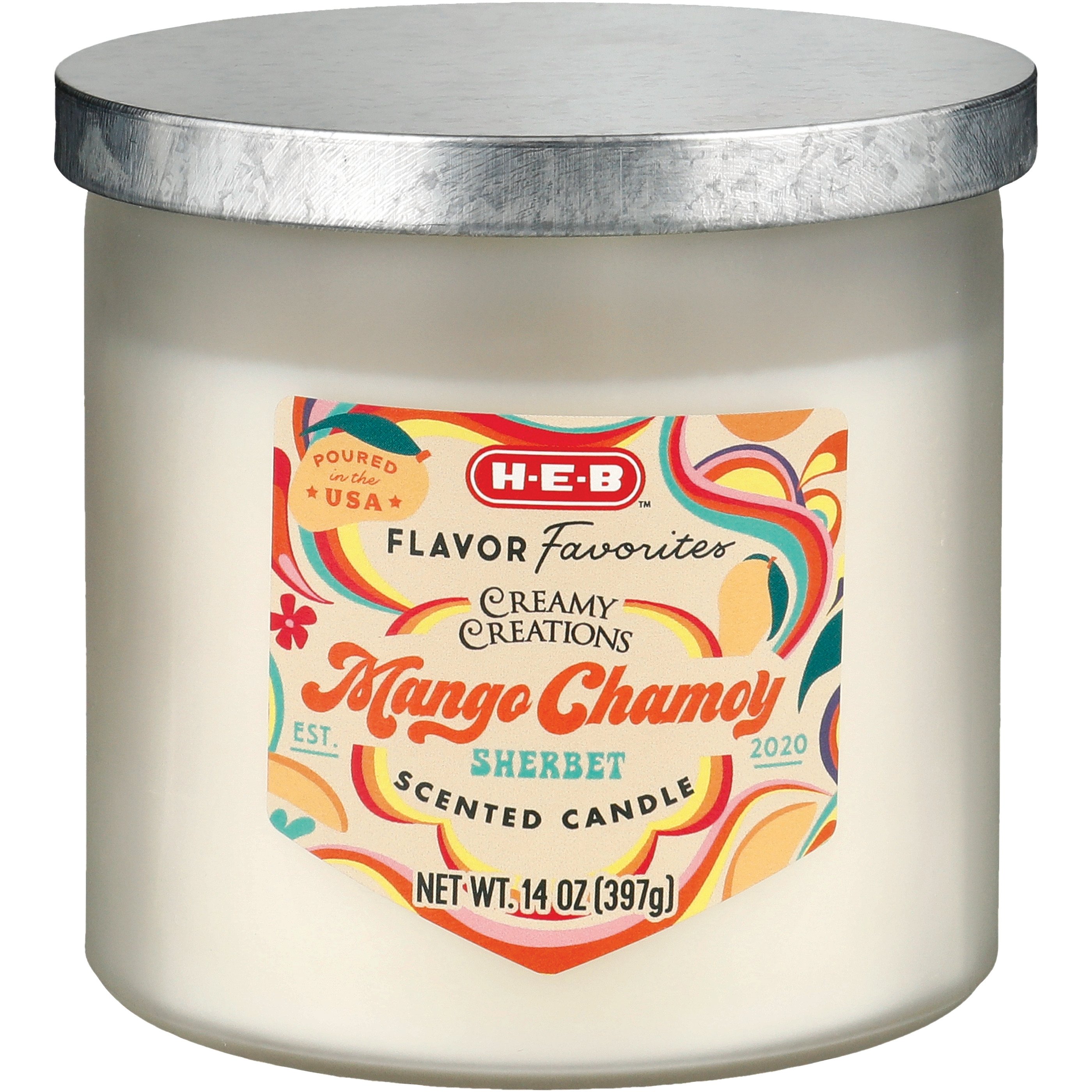 HEB Flavor Favorites Creamy Creations Mango Chamoy Sherbet Scented