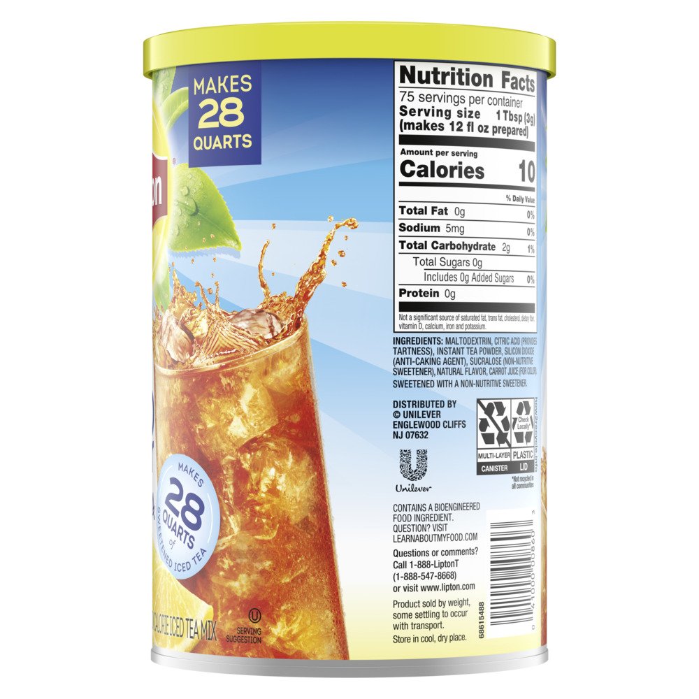 Lipton Lemon Iced Tea 16.9 oz Bottles - Shop Tea at H-E-B