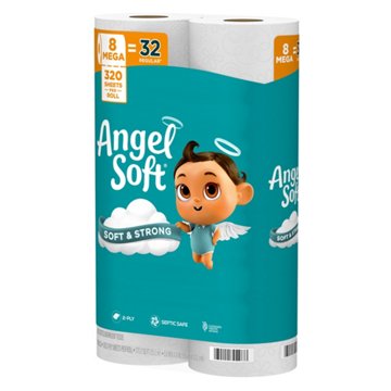 Angel Soft Toilet Paper, 8 Mega Rolls