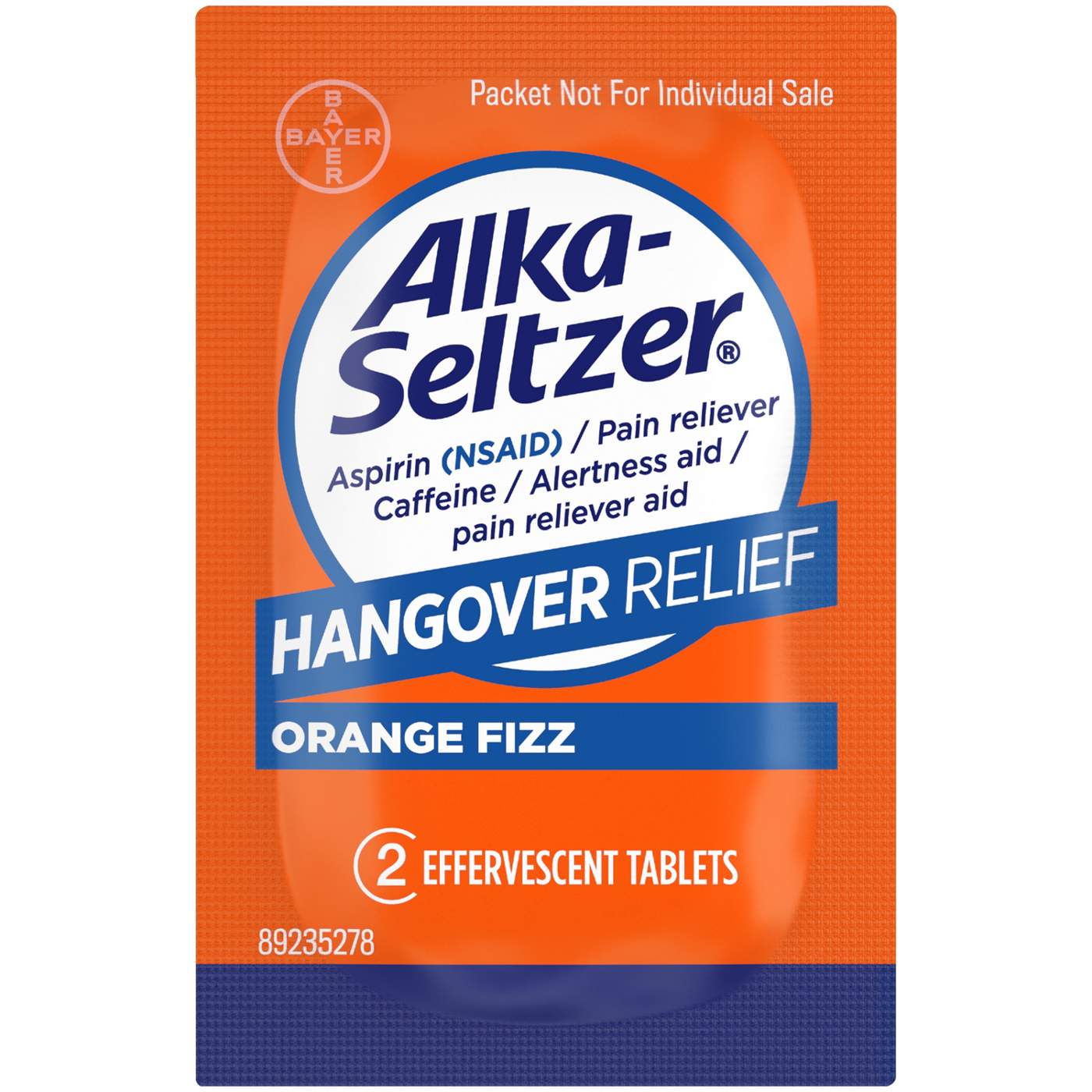 Alka-Seltzer Hangover Relief  Effervescent Tablets Orange Fizz; image 6 of 7