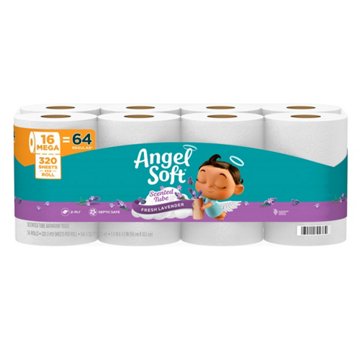 Angel Soft Toilet Paper with Fresh Lavender Scented Tube