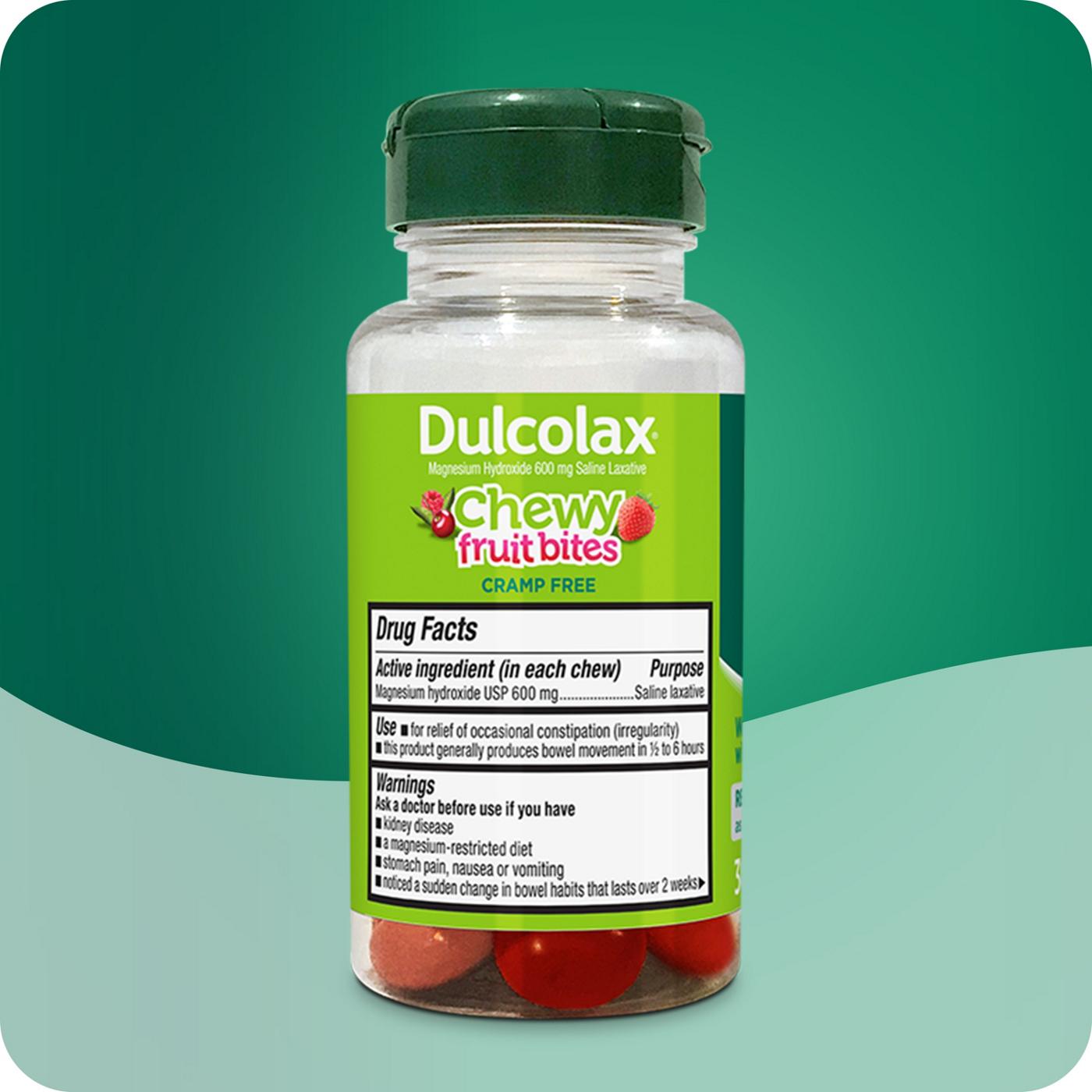 Dulcolax Chewy Fruit Bites Saline Laxative - Cherry Berry; image 3 of 11