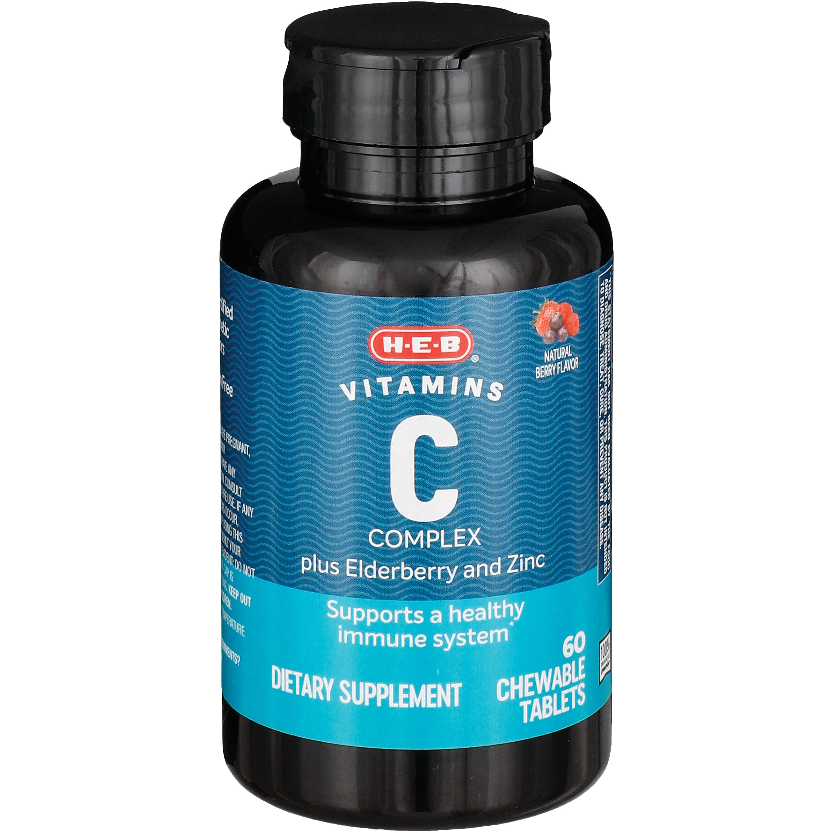 HEB Vitamins C Complex plus Elderberry & Zinc Chewable Tablets